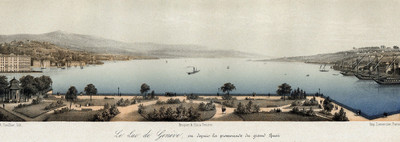 Le lac de Genève et le Jura par Adrien Cuvellier