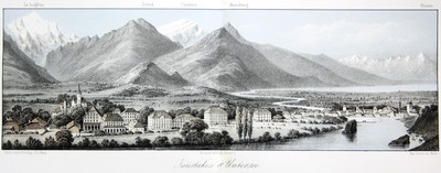 Interlaken par Jean Dubois (dessin) et Victor Petit (litho)