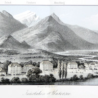 Interlaken par Jean Dubois (dessin) et Victor Petit (litho)