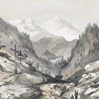 Entrée de la vallée de Chamonix par Charles Annesley