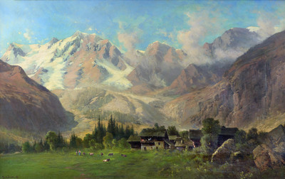 Mont Rose vu de Macugnaga par Federico Ashton Mont Rose vu de Macugnaga par Federico Ashton