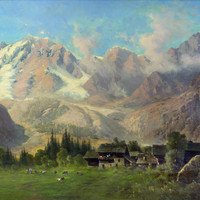 Mont Rose vu de Macugnaga par Federico Ashton Mont Rose vu de Macugnaga par Federico Ashton