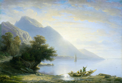 Le Léman au Bouveret par François Diday Le Léman au Bouveret par François Diday