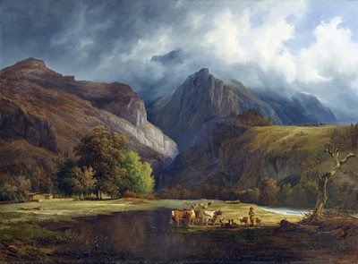 Gorges de l'Aar en 1835 par François Diday Gorges de l'Aar en 1835 par François Diday