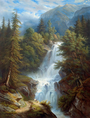 Cascade du Giessbach par François Diday Cascade du Giessbach par François Diday