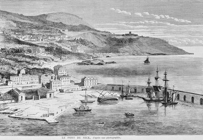La Tête de Chien vue du port de Nice (GRV)