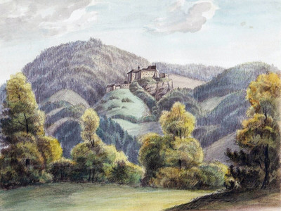 Château Altpernstein, Micheldorf, par Wilhelm Leifer Château Altpernstein, Micheldorf, par Wilhelm Leifer