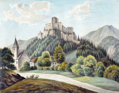 Burgruine Klamm Neunkirchen, par Wilhelm Leifer Burgruine Klamm Neunkirchen, par Wilhelm Leifer