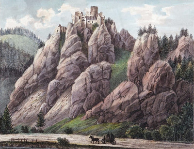 Burgruine Klamm Breitenstein, Neunkirchen, par Wilhelm Leifer Burgruine Klamm Breitenstein, Neunkirchen, par Wilhelm Leifer