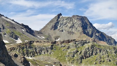 Pointe Garzotto et col de Leppe versant Vallon de Saint Marcel Pointe Garzotto et col de Leppe versant Vallon de Saint Marcel