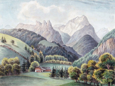 Drei Brüder, Goldberggruppe, Steinberg, par Wilhelm Leifer Drei Brüder, Goldberggruppe, Steinberg, par Wilhelm Leifer