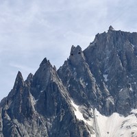 Du Peigne à l'Aiguille du Plan - les bennes au niveau de l'Aiguille des Deux Aigles