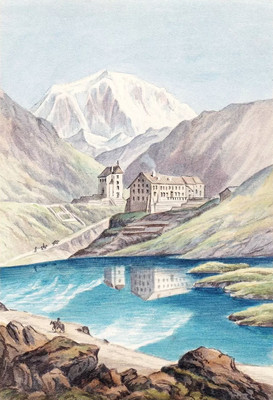 Grand St Bernard, Mont Vélan, par Wilhelm Leifer Grand St Bernard, Mont Vélan, par Wilhelm Leifer