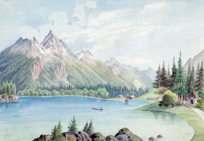 Hintersee, par Wilhelm Leifer Hintersee, par Wilhelm Leifer