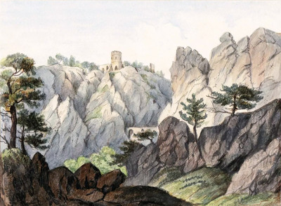 Mödling Schwarzer Turm, par Wilhelm Leifer Mödling Schwarzer Turm, par Wilhelm Leifer