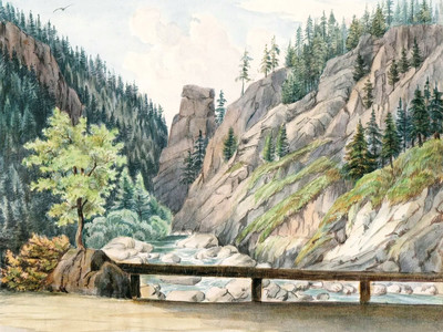 Klamm Noth, Steinbach Ybbs, Göstlinger Alpen, par Wilhelm Leifer Klamm Noth, Steinbach Ybbs, Göstlinger Alpen, par Wilhelm Leifer