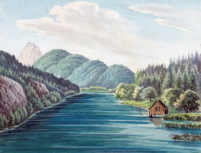 Längsee bei Kufstein, Tyrol, par Wilhelm Leifer Längsee bei Kufstein, Tyrol, par Wilhelm Leifer