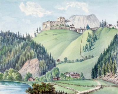 Schloss Itter Brixental - Kitzbühel, par Wilhelm Leifer Schloss Itter Brixental - Kitzbühel, par Wilhelm Leifer