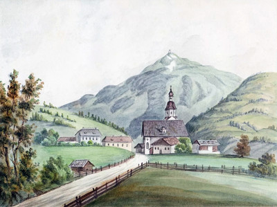 Jochberg Kitzbüheler Horn Alpen, par Wilhelm Leifer Jochberg Kitzbüheler Horn Alpen, par Wilhelm Leifer