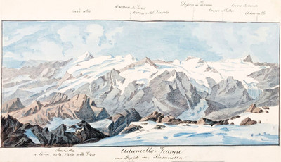 Adamello vu de Presanella, par Wilhelm Leifer Adamello vu de Presanella, par Wilhelm Leifer