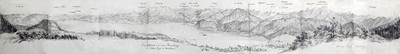 Attersee et allentours vu du hohen Gupf vers Unteraach, par Wilhelm Leifer Attersee et allentours vu du hohen Gupf vers Unteraach, par Wilhelm Leifer