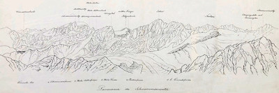 Panorama du Schwarzseespitze, Stubaier Alpen, par Wilhelm Leifer Panorama du Schwarzseespitze, Stubaier Alpen, par Wilhelm Leifer