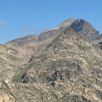 Au loin le Clapier et le couloir SE descendu la veille