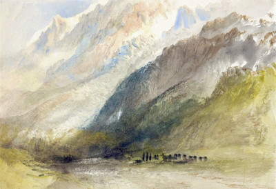 Glacier des Bossons en 1836 par Turner