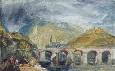 La Nahe et Bingen par Turner en 1817