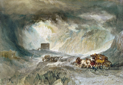 Tempête au Mont Cenis par Turner
