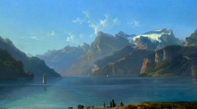 Urirothorn et lac d'Uri par François Diday Urirothorn et lac d'Uri par François Diday