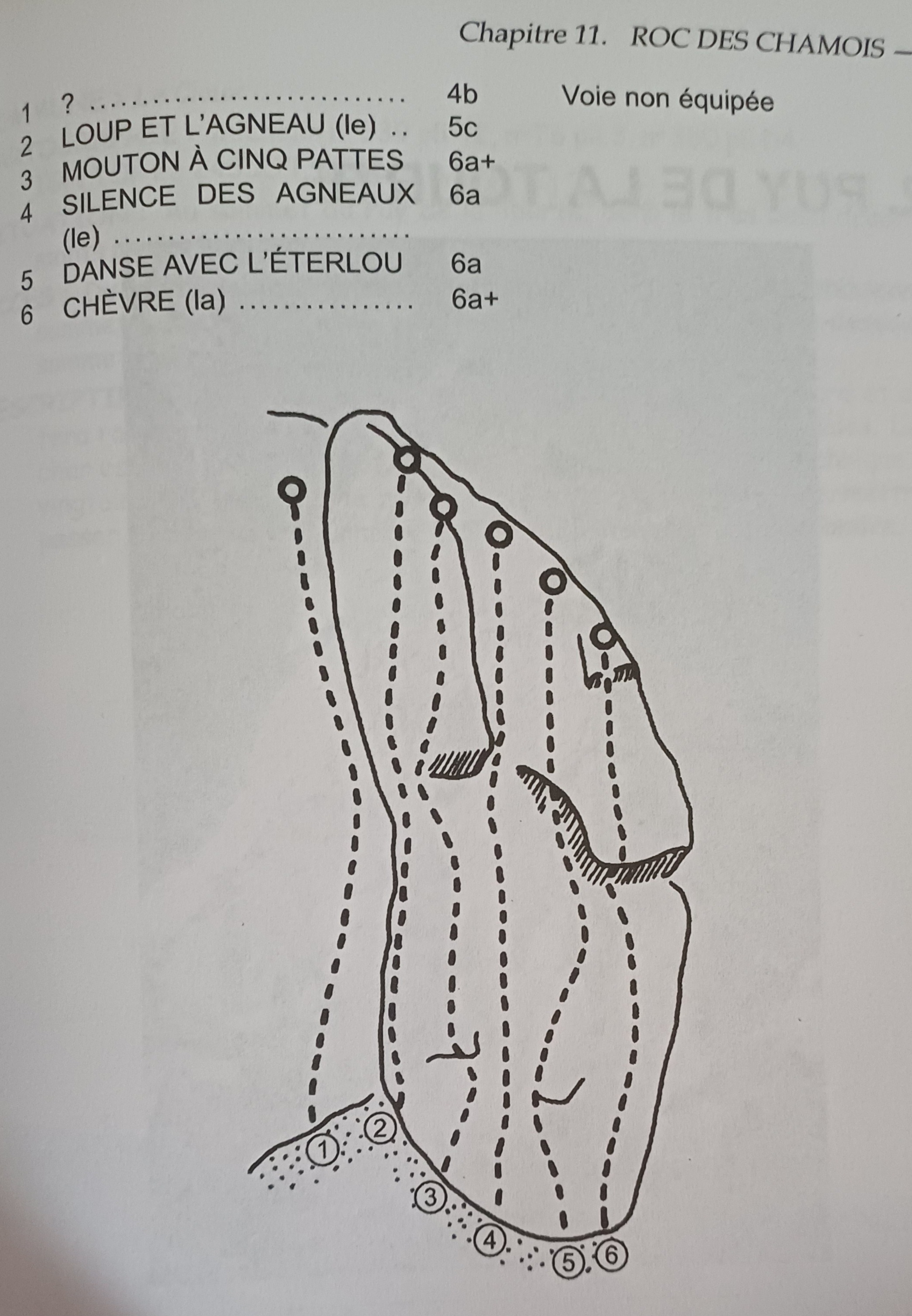 Topo : Roc des Chamois