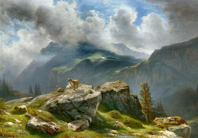 Entrée de la vallée de Melchtal à Engstellen Alp par François Diday Entrée de la vallée de Melchtal à Engstellen Alp par François Diday