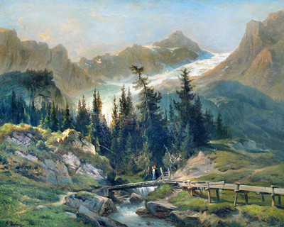 Glacier Rosenlaui par François Diday Glacier Rosenlaui par François Diday
