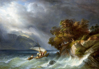 Orage sur le lac des Quatre Cantons par François Diday Orage sur le lac des Quatre Cantons par François Diday
