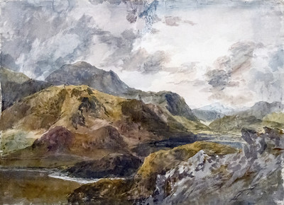 Snowdon and Dinas Emrys de Beddgelert par Turner