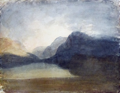Vue sur le lac Llanberis en direction de Snowdon vers 1800 par William Turner