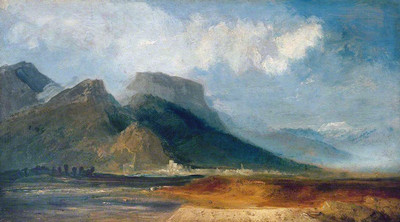Grenoble vu des bords du Drac par Turner