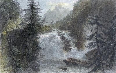 Le Rhin dans la Roffla par William Henry Bartlett en 1836 Le Rhin dans la Roffla par William Henry Bartlett en 1836