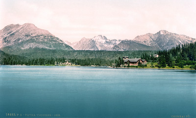 Štrbské pleso en 1900 par Photoglob N°0000016453 Štrbské pleso en 1900 par Photoglob N°0000016453
