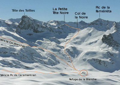 Col de la Noire versant N Col de la Noire versant N