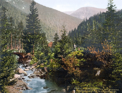 Montagnes des Géants. Vieux Saint-Pierre. Klausenwasser, en 1900, par Photoglob N°0000009859 Montagnes des Géants. Vieux Saint-Pierre. Klausenwasser, en 1900, par Photoglob N°0000009859
