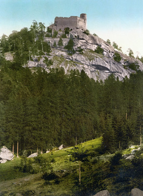 Ruine de Chojnik, en 1900, par Photoglob N°0000001733 Ruine de Chojnik, en 1900, par Photoglob N°0000001733