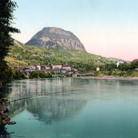 Le Saint Eynard et l'Isère, en 1900, par Photoglob N°0000018389