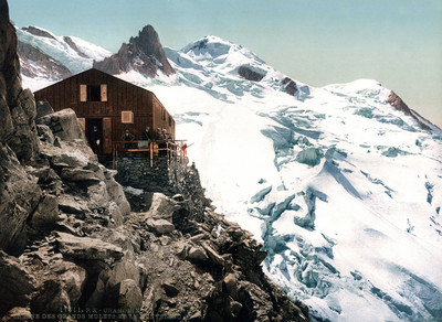Refuge des Grand Mulets en 1900 par Photoglob N°0000017311 Refuge des Grand Mulets en 1900 par Photoglob N°0000017311