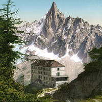 Les Drus et le Montenvers en 1900, par Photoglob N°0000017817