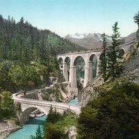 Pont et Viaduc de Ste Marie sur l'Arve par Photoglob N°0000017818