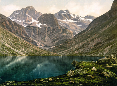 Lac d'Estom, Pic de Labas, Pic de la Sède en 1900 par Photoglob N°0000017444 Lac d'Estom, Pic de Labas, Pic de la Sède en 1900 par Photoglob N°0000017444