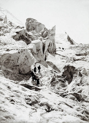 Glacier des Bossons par Gabriel Loppé vers 1898 Glacier des Bossons par Gabriel Loppé vers 1898