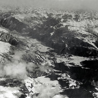 Haute vallée de l'Inn, Silvaplana, par Walter Mittelholzer